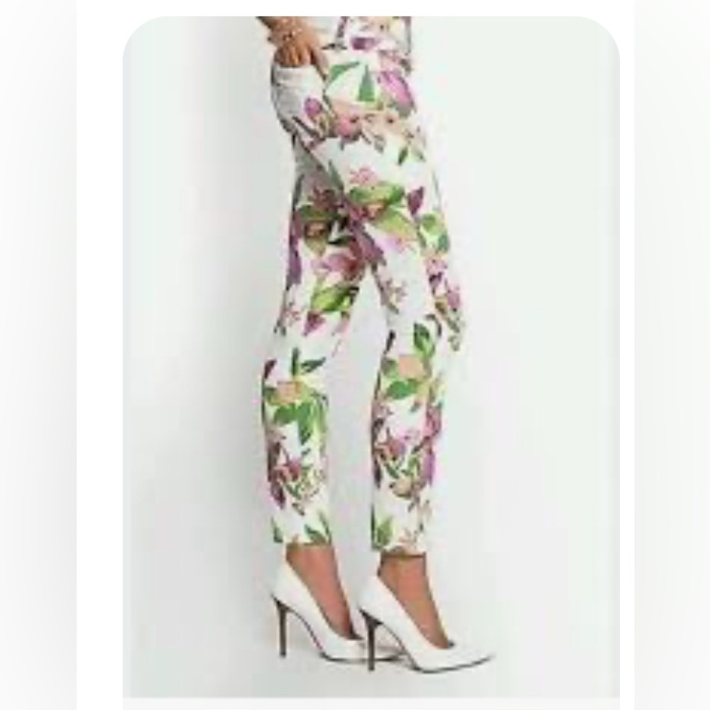 Guess Kate Floral Low Rise Skinny printed elegant jeans sz 30 - Picture 2 of 10